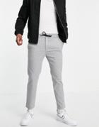 Topman Skinny Stripe Sweat-style Pants In Gray-grey