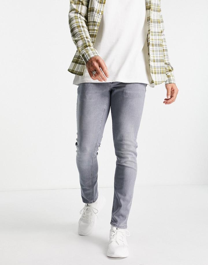 River Island Skinny Jeans In Gray