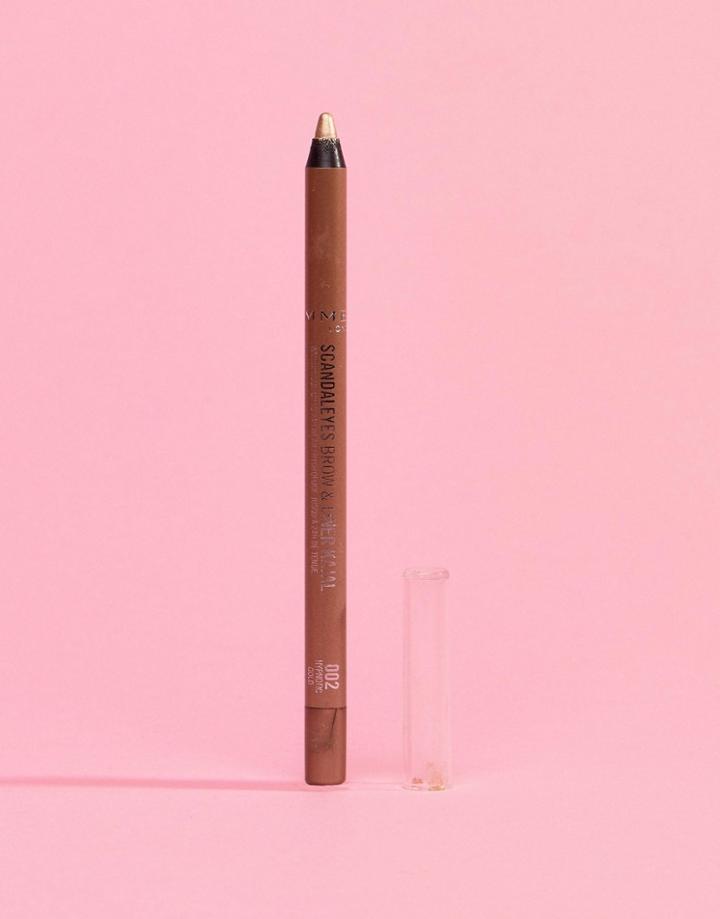 Rimmel Scandaleyes Waterproof Colored Brow & Liner Kohl Kajal - Gold