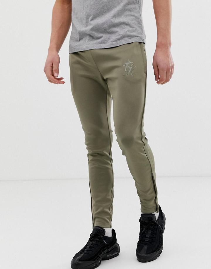 Gym King Tapered Poly Tracksuit Sweatpants - Green