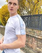 Pr  London Peturo Contrast T-shirt In Gray Heather-grey