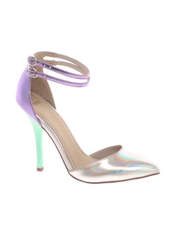 Asos Prior Metallic Pointed High Heels