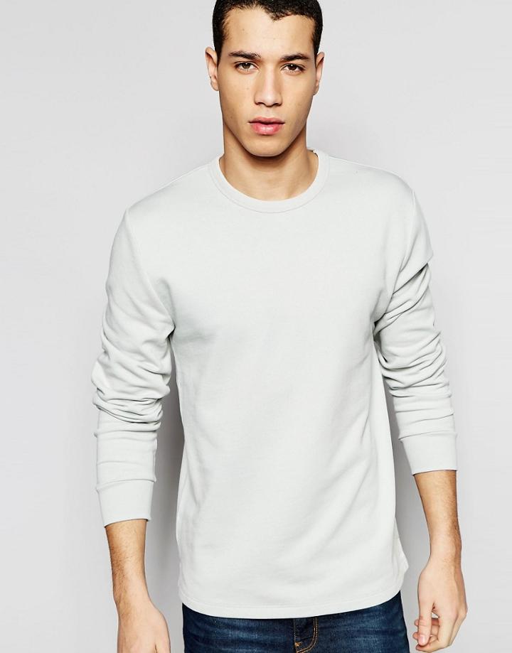 Asos Sweatshirt In Pastel Blue - Dawn Blue