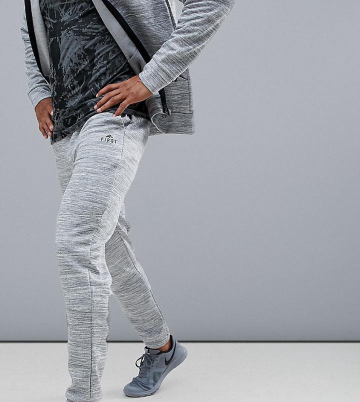 First Menswear Decon Slim Sweat Pants - Gray