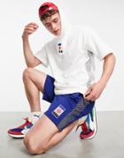 Puma Decor8 Short Sleeve Hoodie In White