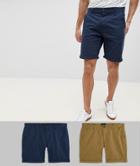D-struct Chino Shorts 2 Pack - Green