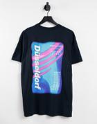 Topman Oversized Fit T-shirt With Dusseldorf Print In Black