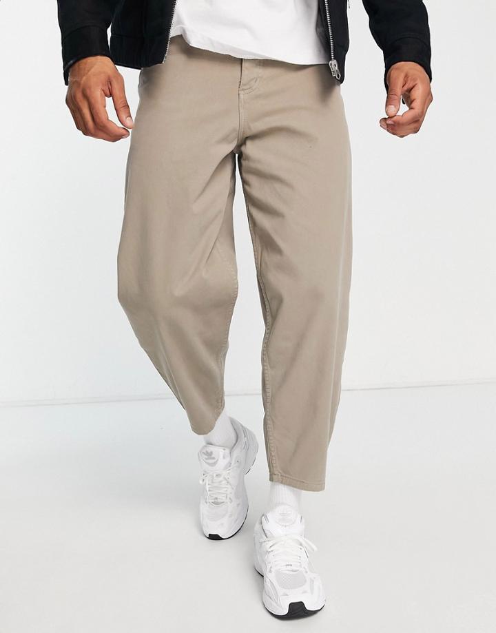 Bolongaro Trevor Oversized Chinos In Stone-neutral