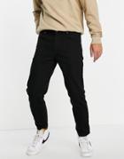 Asos Design No Fade Black Classic Rigid Jeans