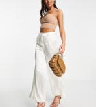 Ei8th Hour Exclusive Wide Leg Pants In Buttercream - Part Of A Set-white
