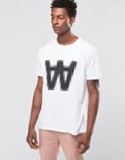 Wood Wood Aa Pixel Logo T-shirt - White
