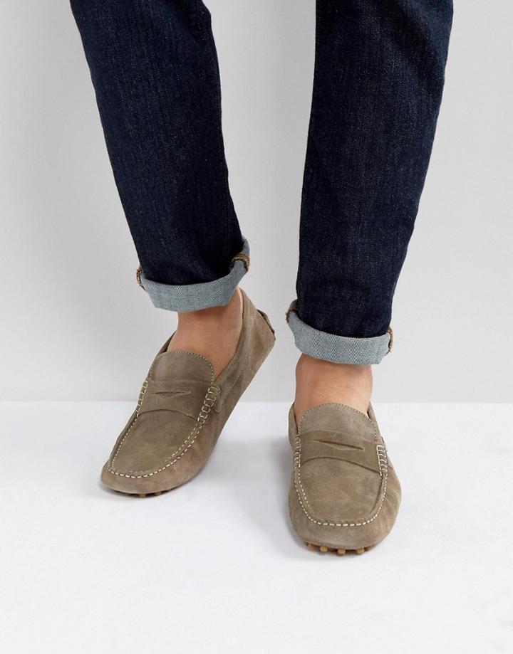 Tommy Hilfiger Suede Loafers - Beige