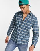 Levi's Sunset 1 Pocket Standard Fit Nathan Check Shirt In Navy Peony