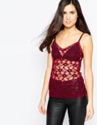 Vila Lace Sleeveless Tank Top - Port Royale