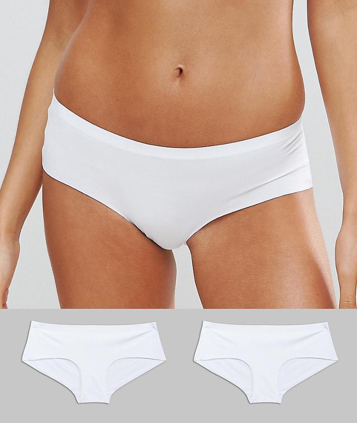 New Look 2 Pack Bonded No Vpl Short - White