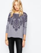 Pepe Jeans Printed Long Sleeved Top - Multi