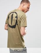 Black Eye Rags T-shirt With Back Print - Khaki