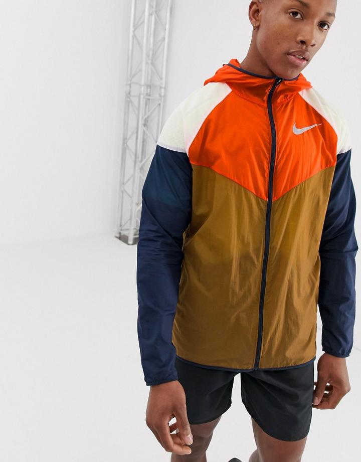 Nike Running Retro Windrunner Jacket In Black