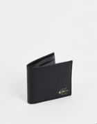 Calvin Klein Jeans Three Tone Bifold Wallet In Black