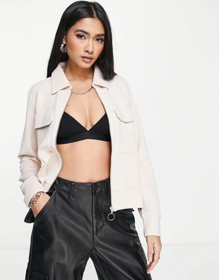 Inwear Beca Zip Front Cardigan In Cream-white