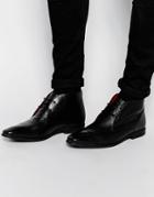 Base London Henry Leather Chukka Boots - Black