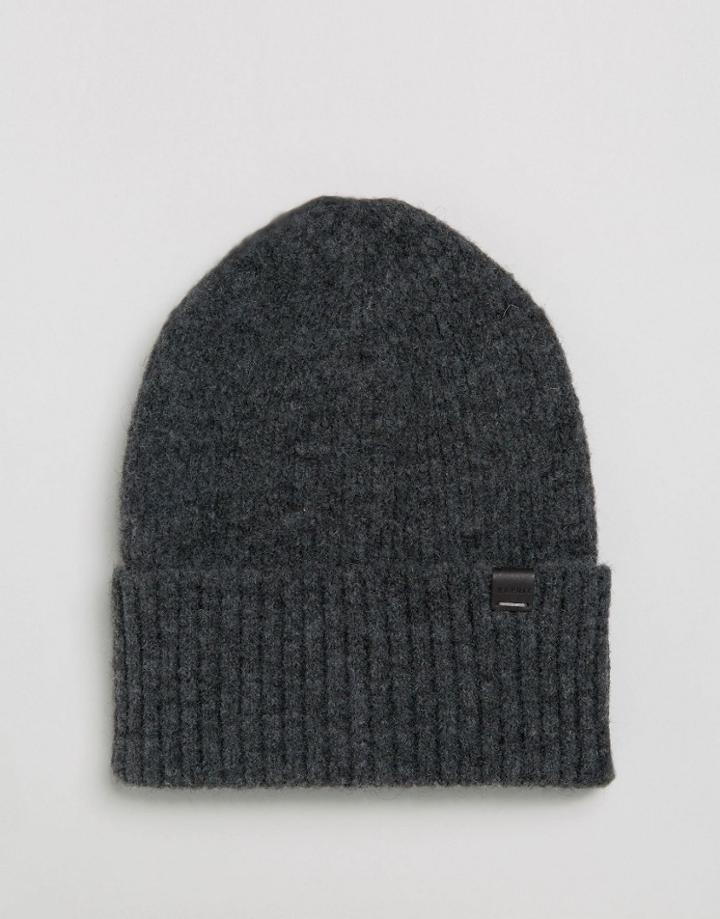 Esprit Fisherman Beanie In Felt - Gray