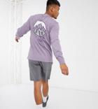 Columbia Cades Cove Long Sleeve T-shirt In Purple Exclusive At Asos