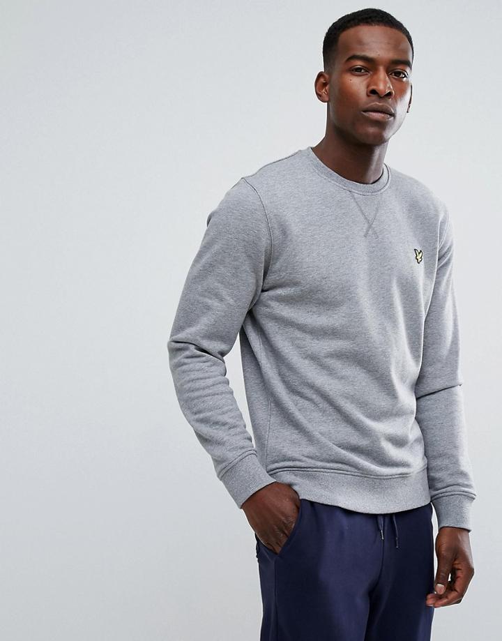 Lyle & Scott Logo Sweatshirt Gray Marl - Gray