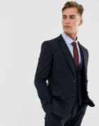 Asos Design Skinny Suit Jacket In Navy