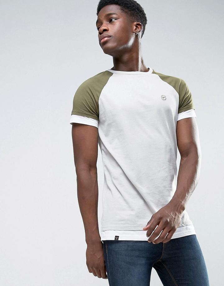 Le Breve Longline Layered Raglan - Green