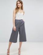 Traffic People Geo Print Culottes - Blue