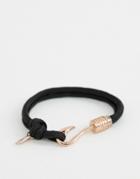 Icon Brand Black Hook Bracelet - Black