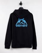Element Goletta Back Print Zip Hoodie In Black