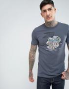 Jack & Jones Vintage T-shirt With Washed Usa Graphic - Navy