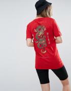 Criminal Damage Dragon T-shirt - Red