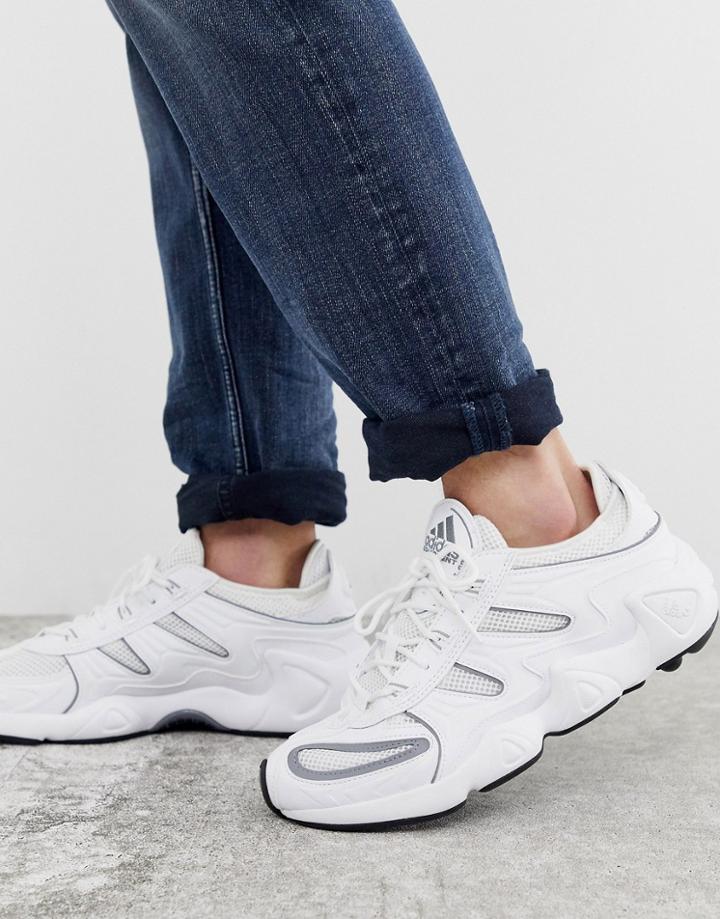 Adidas Originals Yung Fyw Salvation Sneakers In Triple White - White