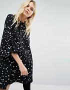 Sister Jane Tunic Dress In Star Print - Black