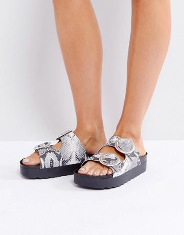Sixtyseven Flatform Slide Sandal - Beige