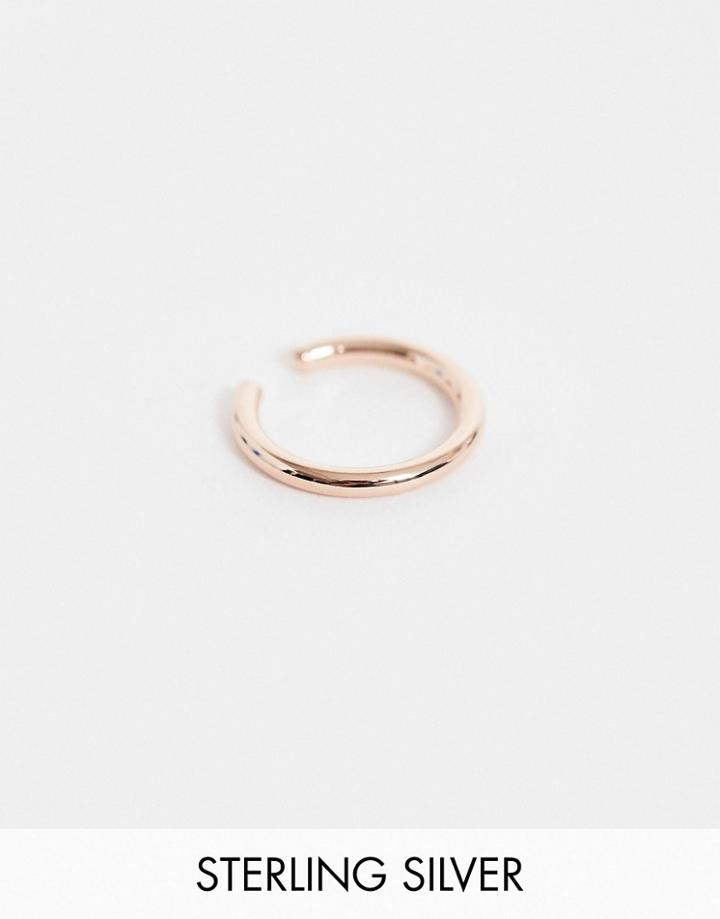 Astrid & Miyu Rose Gold Plated Minimal Ear Cuff