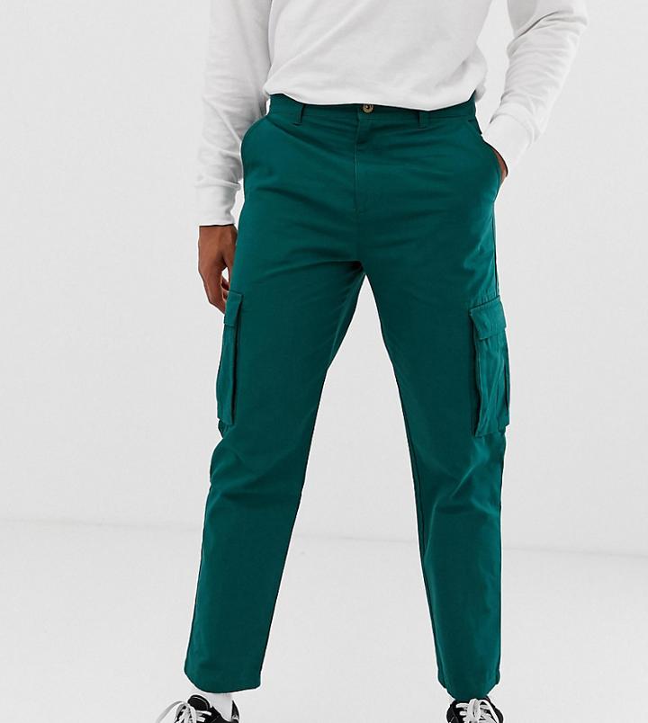 Collusion Skater Fit Cargo Pants In Green