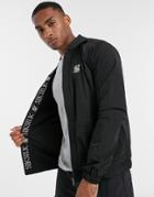 Siksilk Lightweight Jacket With Taping In Black