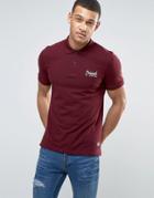 Jack & Jones Originals Polo Shirt With Chest Logo - Red