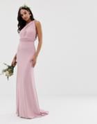 Tfnc Bridesmaid Exclusive Multiway Maxi Dress In Pink - Pink