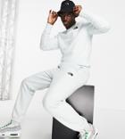 The North Face Oversized Essential Sweatpants In Lilac - Exclusive To Asos-blues