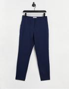 Vila Suit Pants In Black-navy