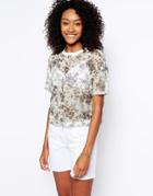 Asos T-shirt In Floral Print