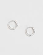 Reclaimed Vintage Inspired Hoops Earrings In Burnished Silver Tone Exclusive At Asos - Silver