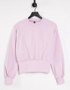 Pieces Sweater With Deep Waistband In Pink