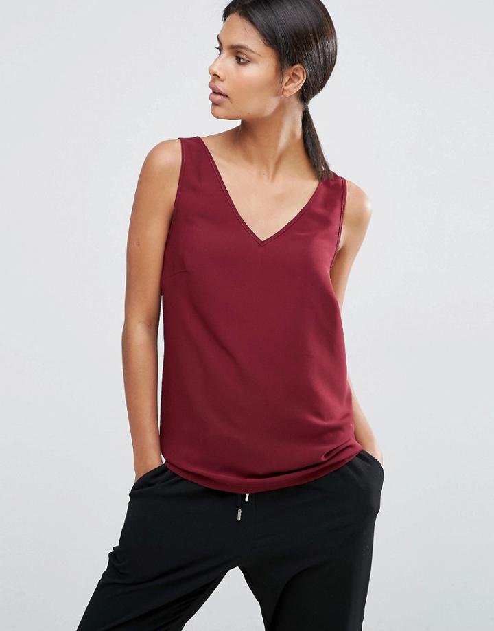 Asos V Front & V Back Tank - Red