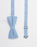 Noose & Monkey Textured Bow Tie - Blue